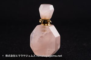 ローズクォーツ　香水ボトル